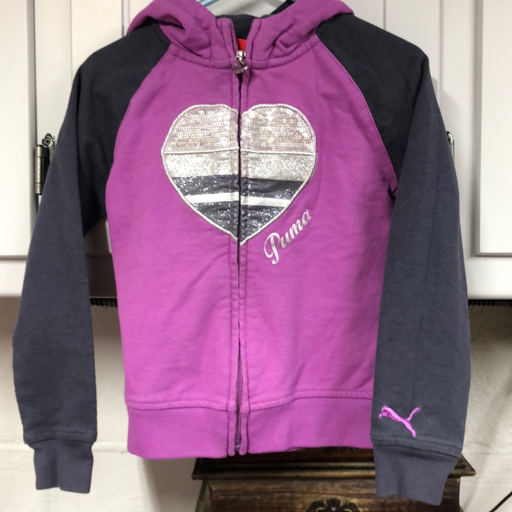 Puma size 4 zip up hoodie